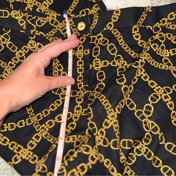 MICHAEL Michael Kors Black Trousers with Gold Chain Design - Picture 6 of 7